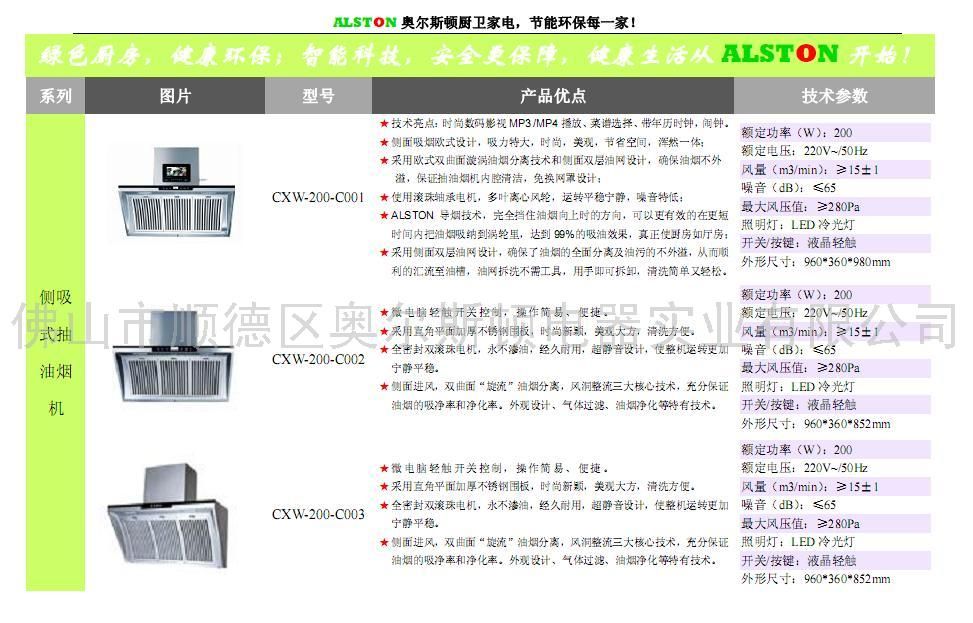 诚招侧吸式抽油烟代理商