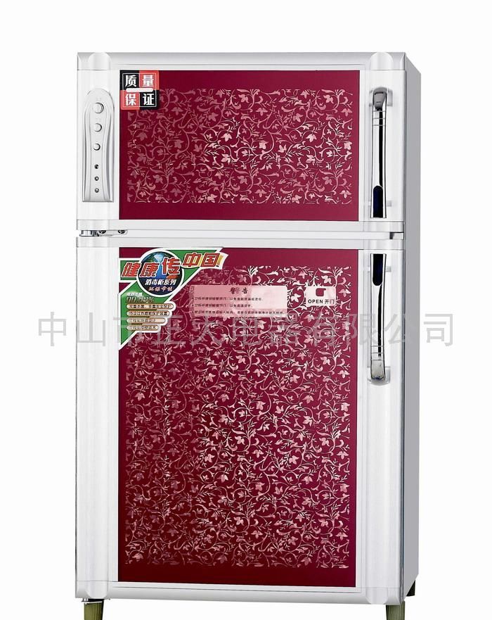 最新产品消毒柜  (红印花玻璃）