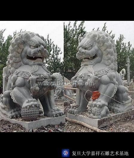 石狮子，石雕狮，中华第一狮，青石石狮