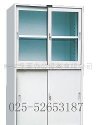 名称: 上玻下铁宽移门柜 型号: KG-W02