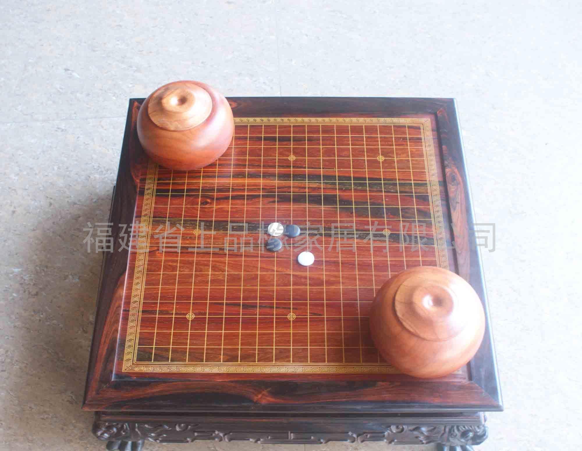 两用棋桌(红酸枝）