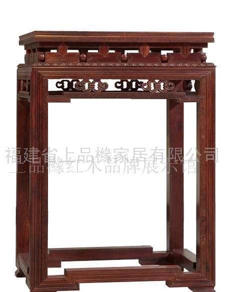 古典家具，花几(红酸枝）