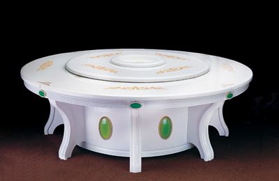 欧式大理石自动餐桌