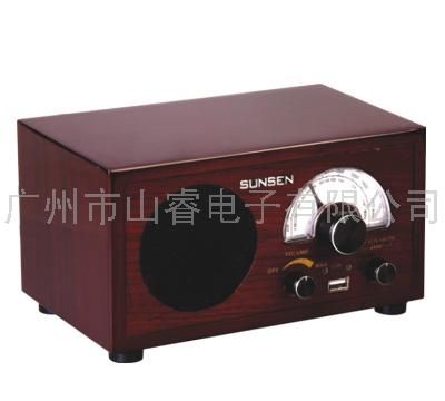 SPR-106U带USB播放仿古收音机、留声机礼品