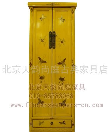 黄漆彩绘面条柜