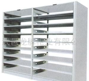 双柱双面书架