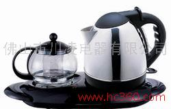 盈川牌 1.2L 不锈钢套装电热水壶 KE-1202